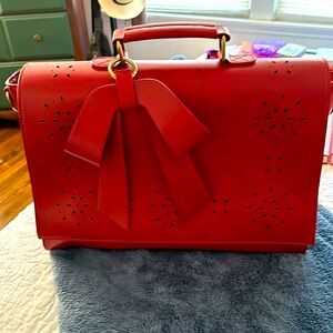 Beautiful red briefcase. Never used.